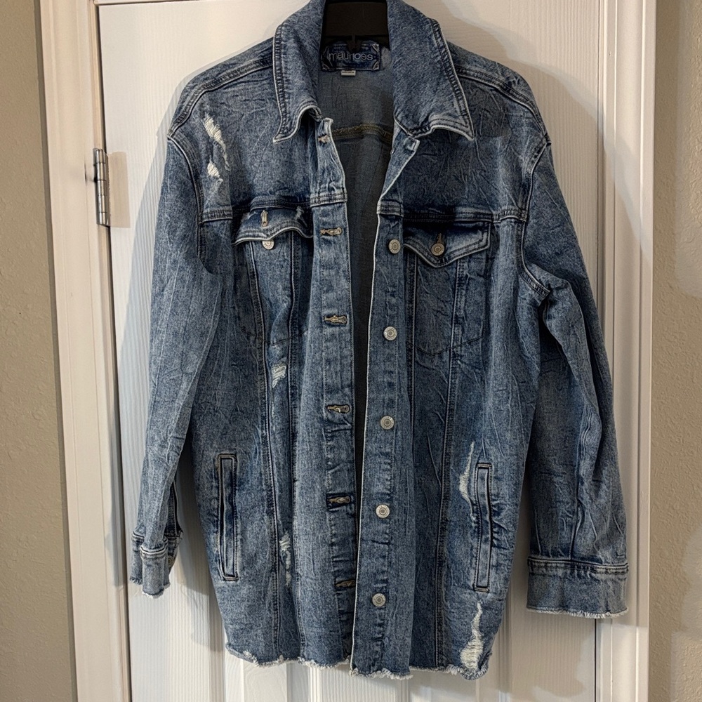 Maurices Light Blue Denim Jacket